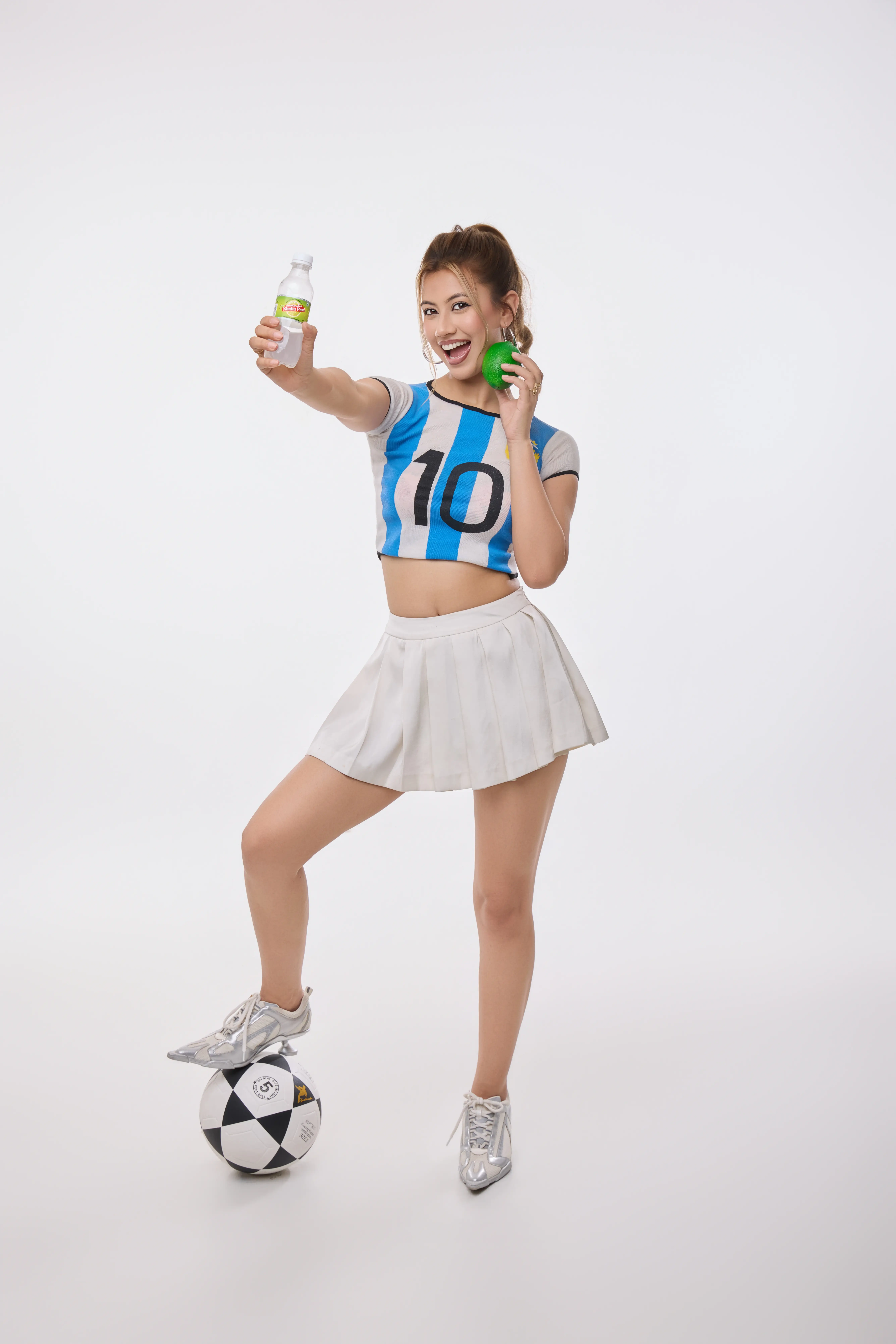 Nimbu Pani Football Moment Festival model with football event styling