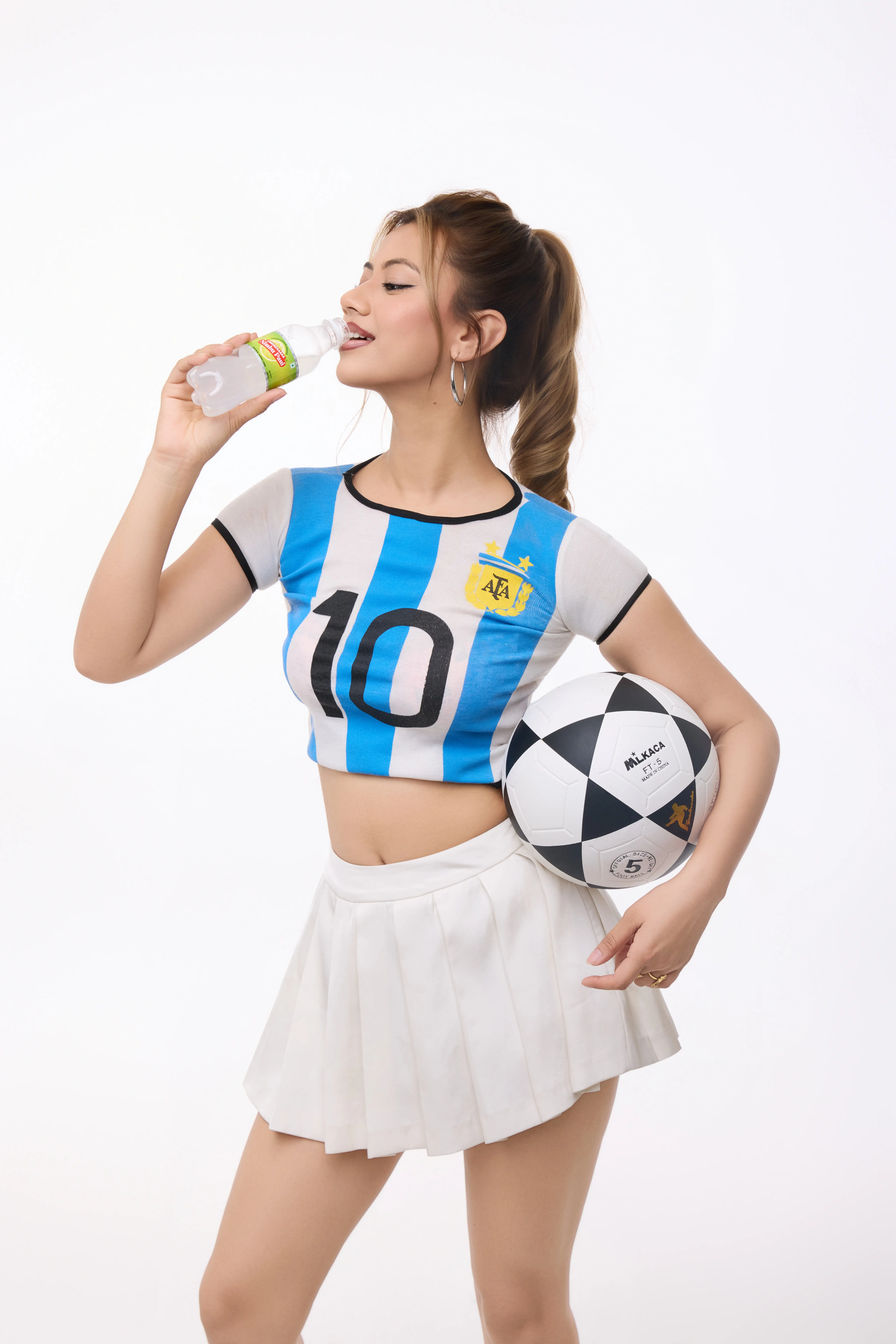 Nimbu Pani Football Moment Festival premium campaign model portrait